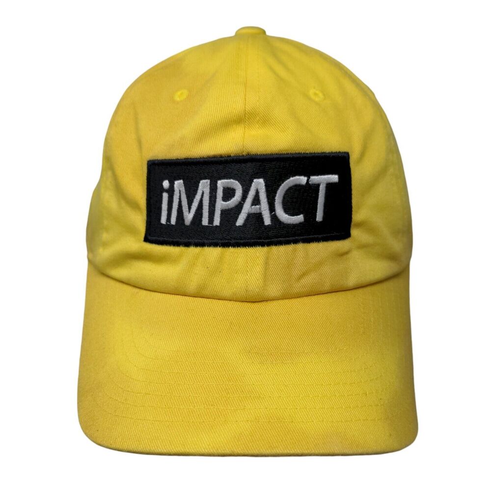 iMPACT Slideback Hat Yellow One Size Adjustable Embroidered Luxury Headwear